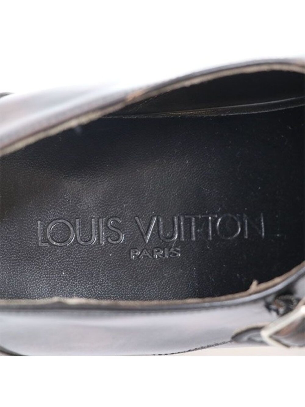Louis Vuitton Double Monk Strap Shoes Business Size 8 Leather - Picture 11 of 11